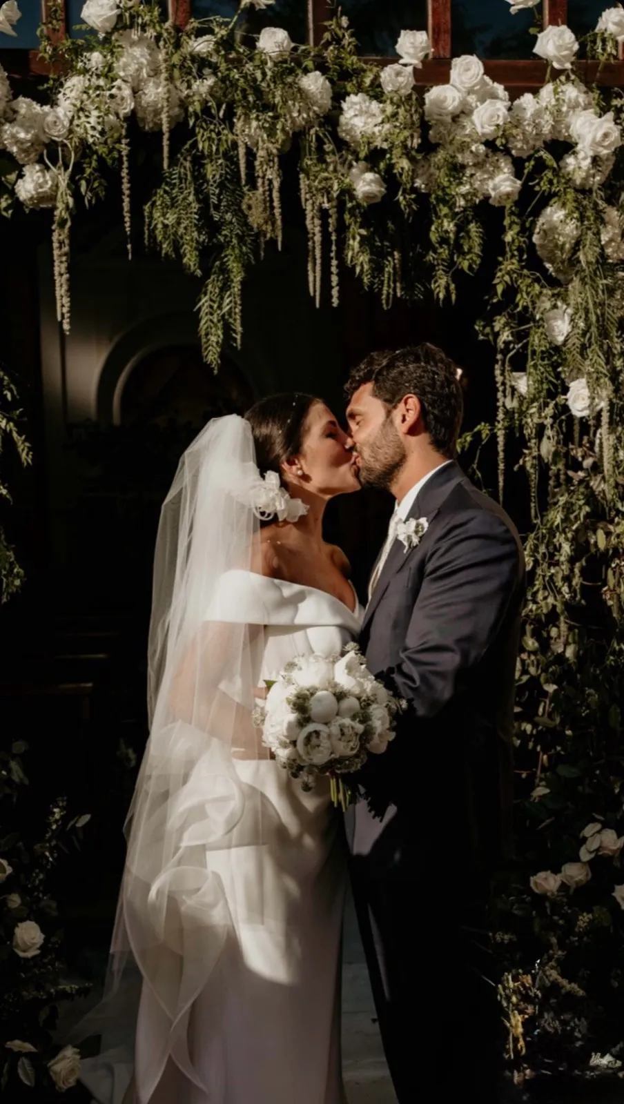 Dettaglio floreale di un ricevimento di matrimonio